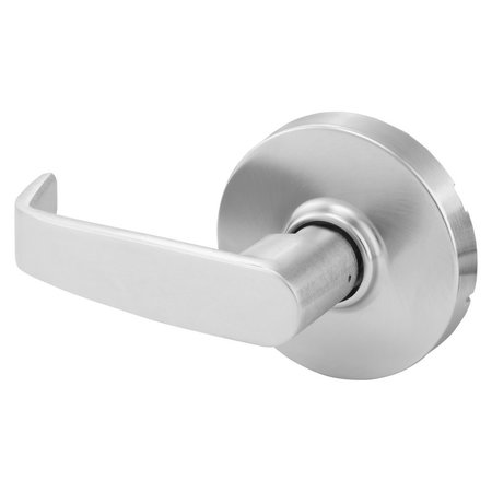 SARGENT Grade 1 Double Lever Pull Cylindrical Lock, L Lever, Non-Keyed, Satin Chrome Finish, Not Handed 10U94 LL 26D